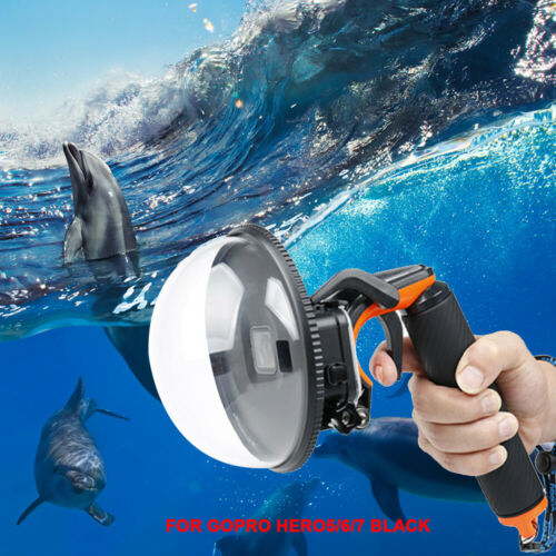 Dome Port Camera Diving Lens Cover For GoPro Hero7 6 5 +Trigger Grip Waterproof