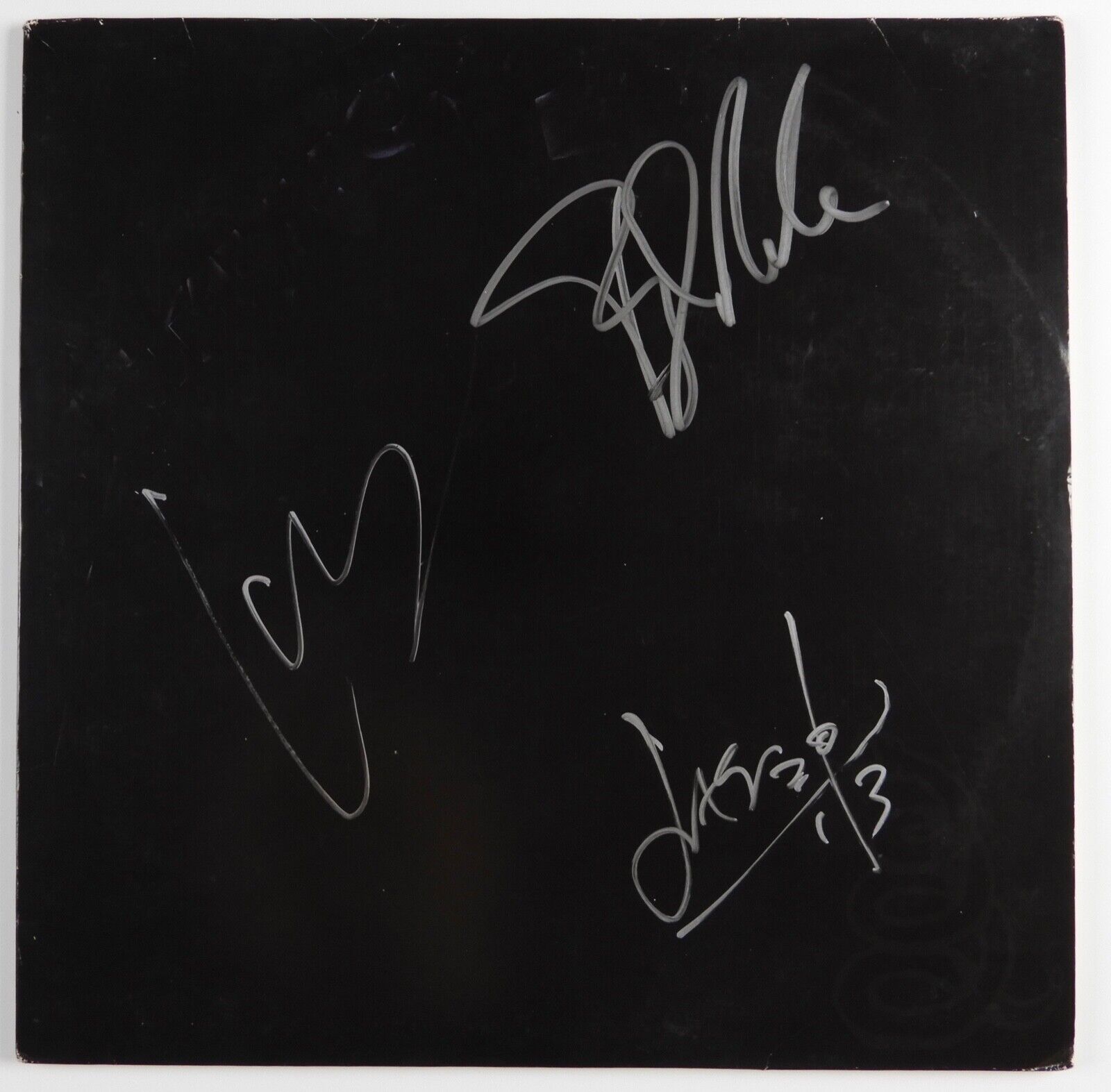 Metallica JSA Signed Autograph Lars Ulrich Jason Newsted Album Record Black