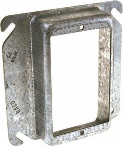Raco 8771 Steel 1.5 cu. in. Capacity 1-Gang Square Electrical Box Cover 4 in.