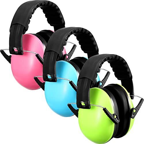 3 Pack Kids Ear Protection Safety Noise Earmuffs Noise Cancelling Headphones for