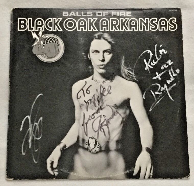 Autographed/Signed Black Oak Arkansas 