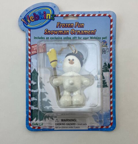 Webkinz Frozen Fun Snowman Christmas Ornament New W/ Unused Code Nip