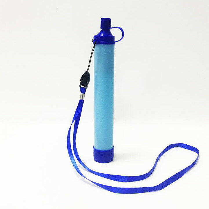 Military 99.99% Water Filter Purification Emergency Gear Straw Camping Hiking