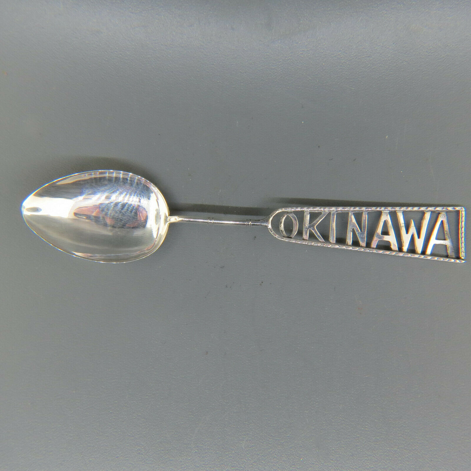 Okinawa Japan Sterling Souvenir Spoon Signed