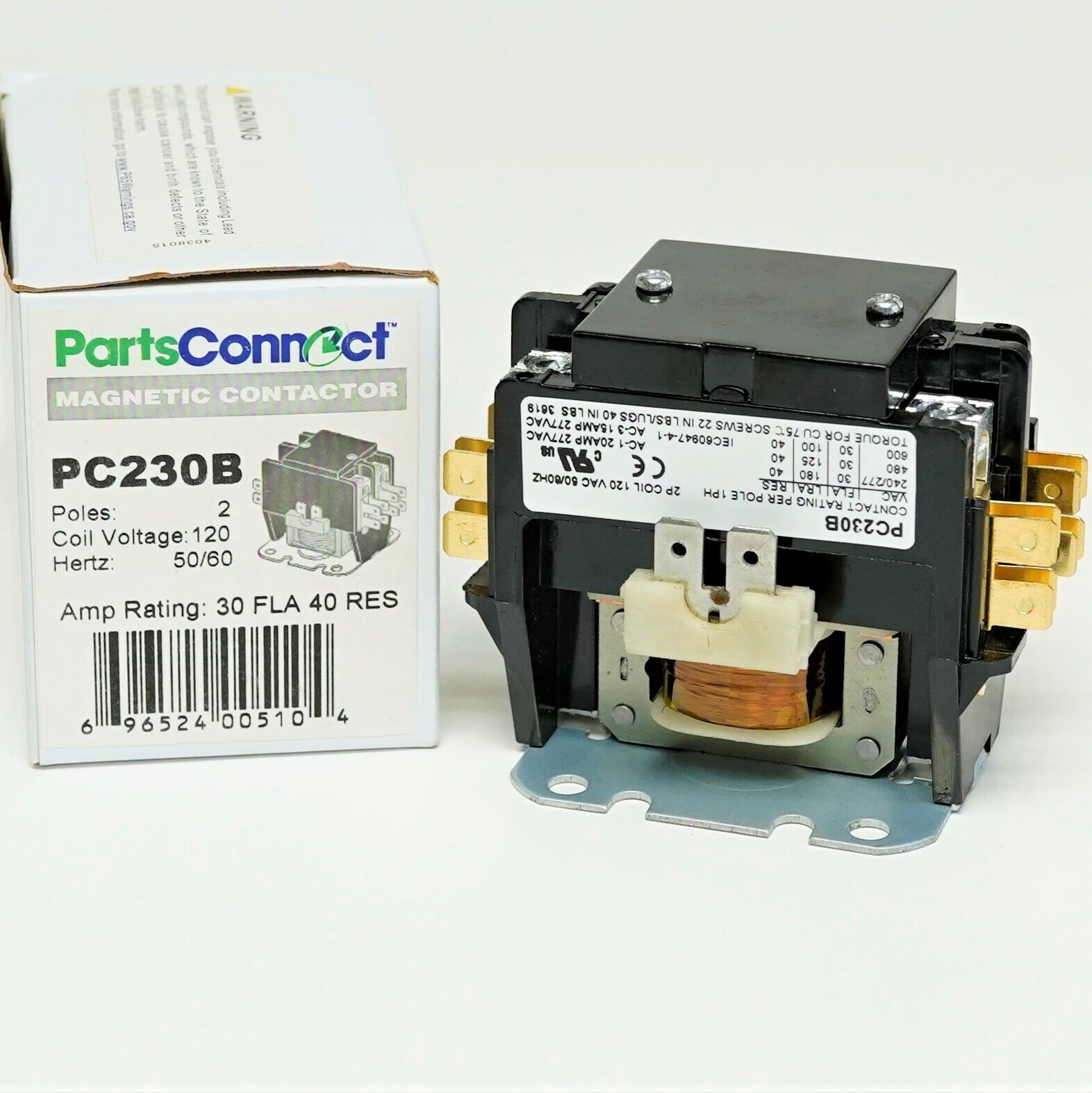Pc230b Contactor Double Two Pole 30 Amps 120 Volts For Air Conditioner Heat Pump