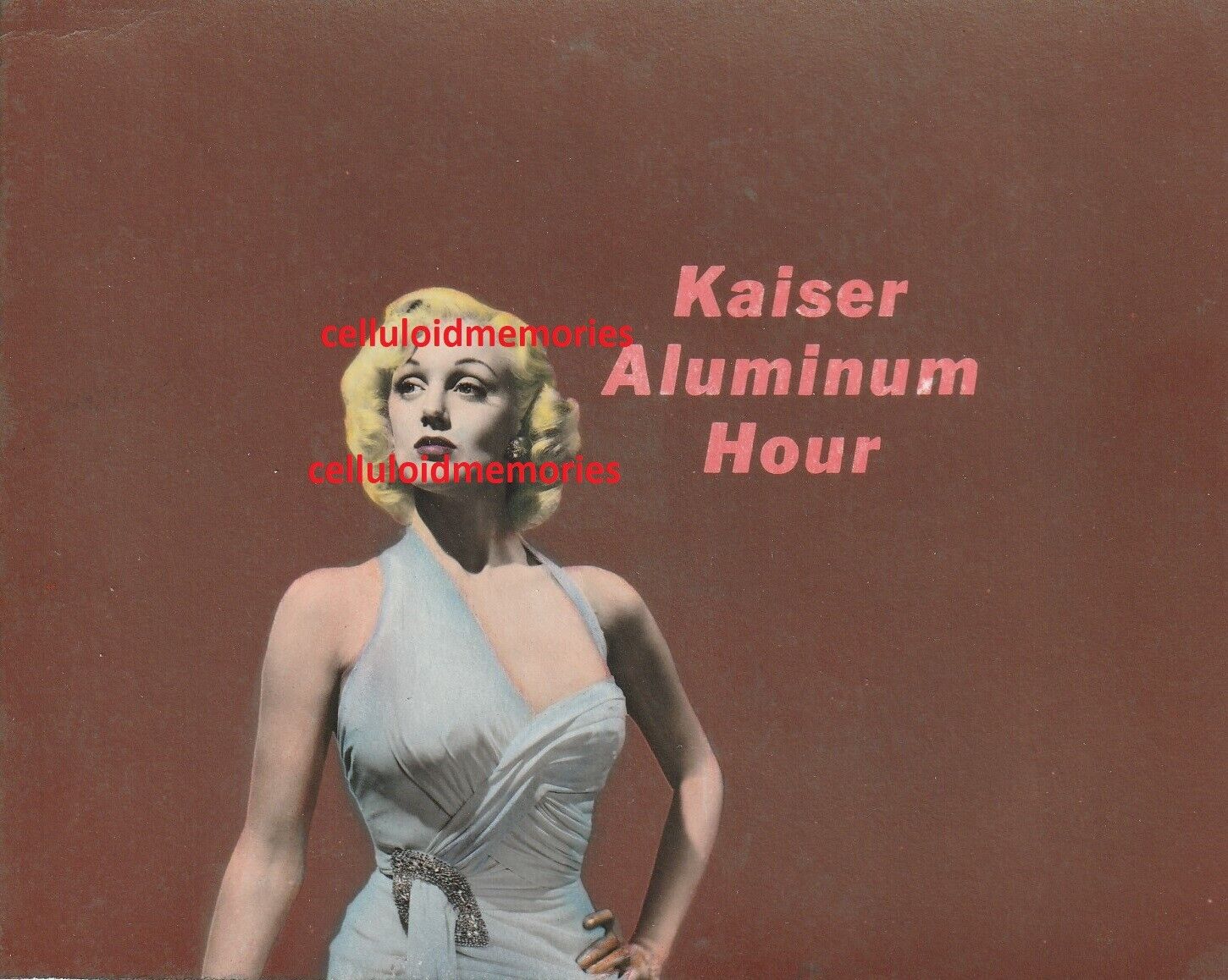 Orig Nbc Bump Card Promo Photo 1956 The Kaiser Aluminum Hour Jan Sterling Dbw #5