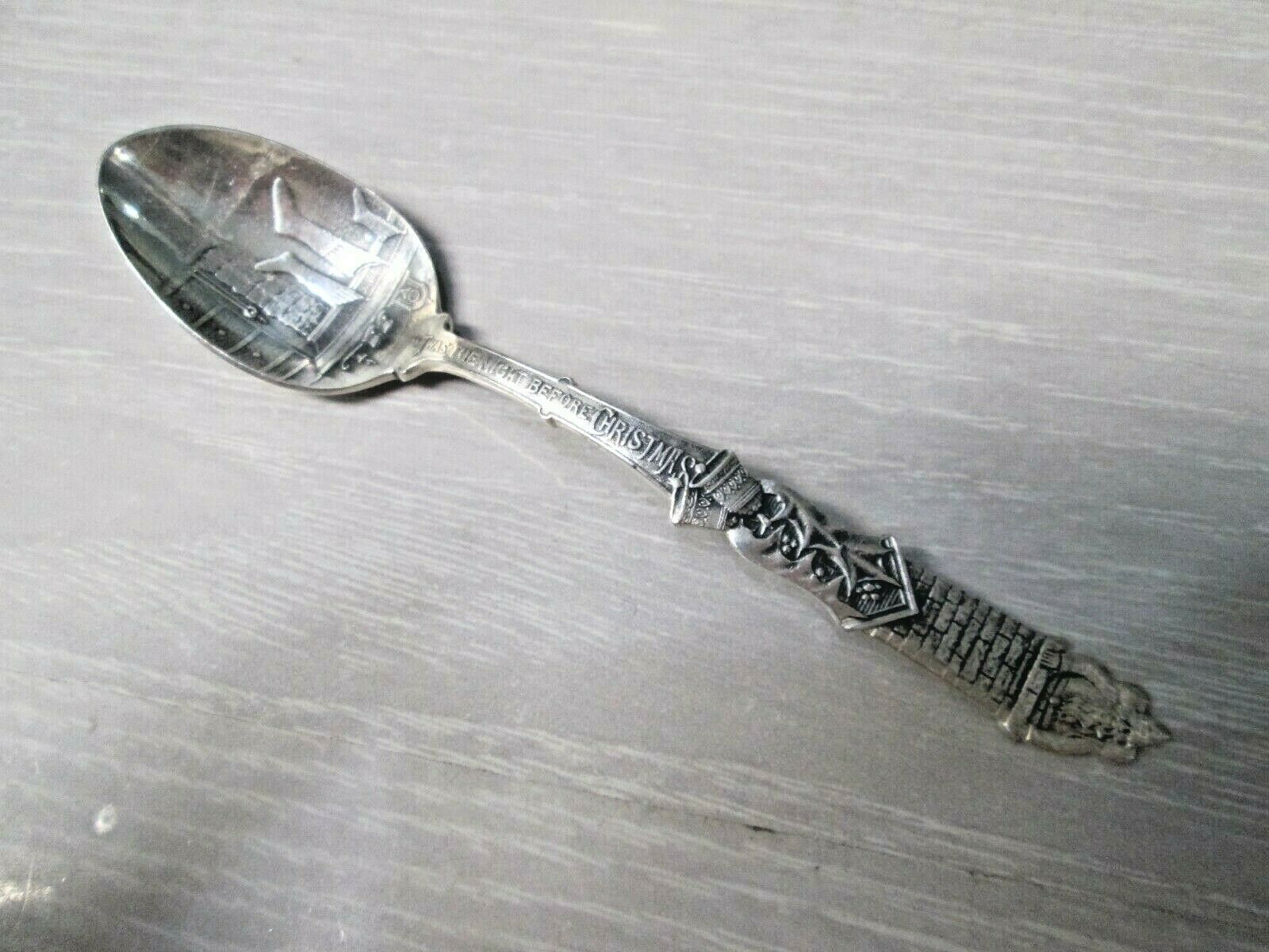 Twas the Night Before Christmas Sterling Silver Souvenir Spoon