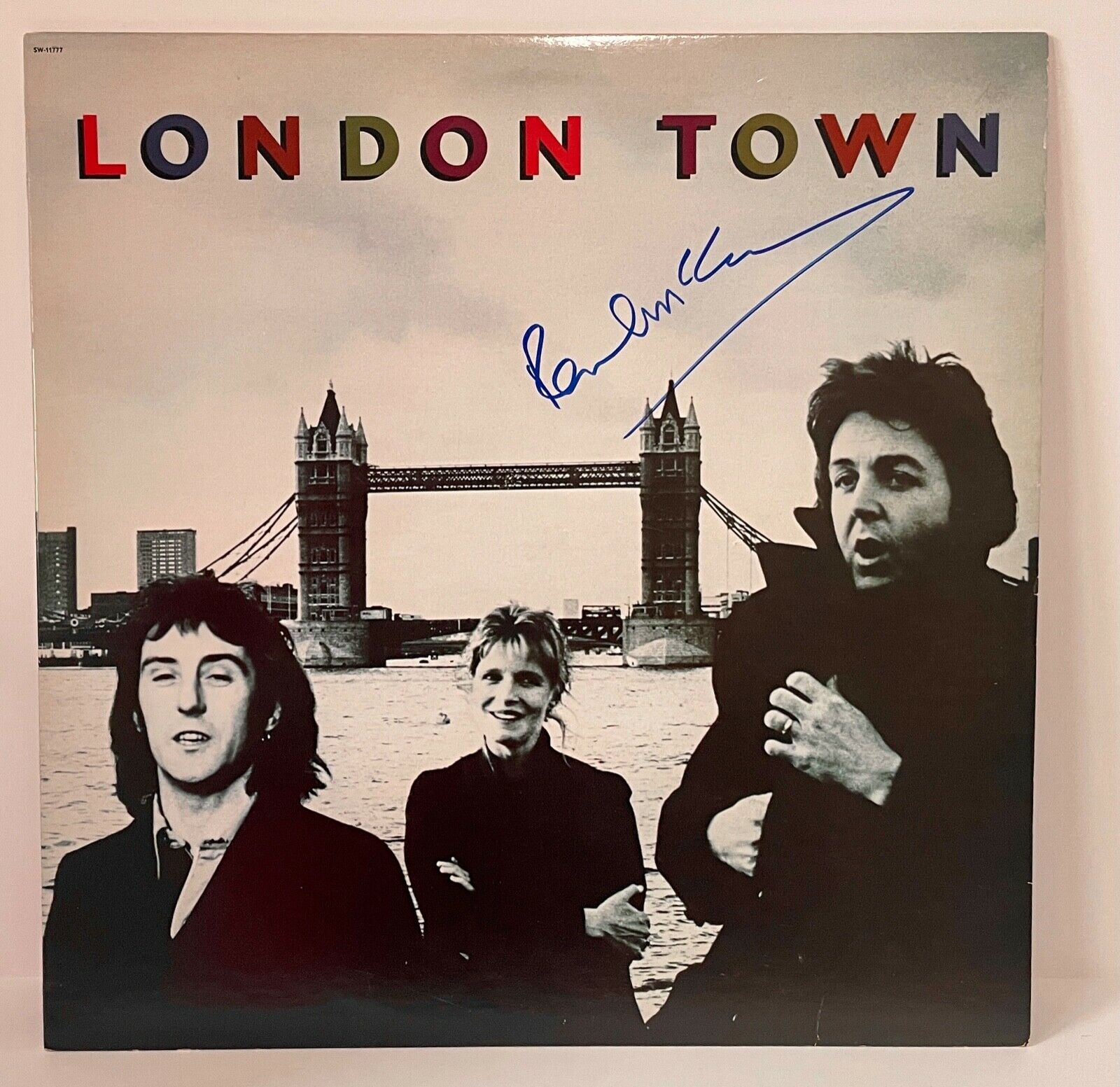 Paul McCartney Signed Auto London Town The Beatles Record LP Album W/ COA