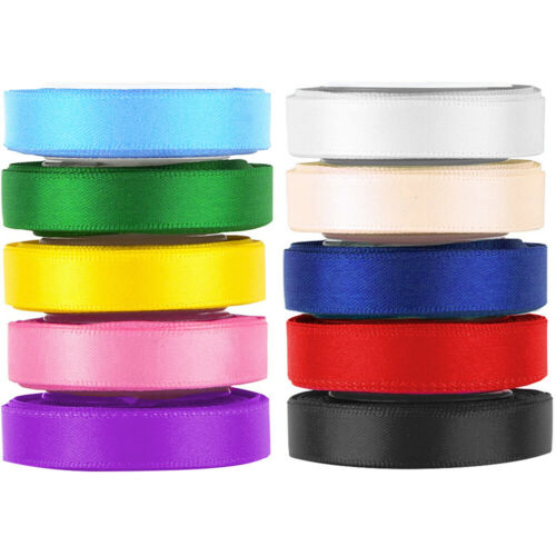 Buy 3 Get 1 Free,50 100 Yard Satin Ribbon Roll All Size All Colors Gift Wrapping