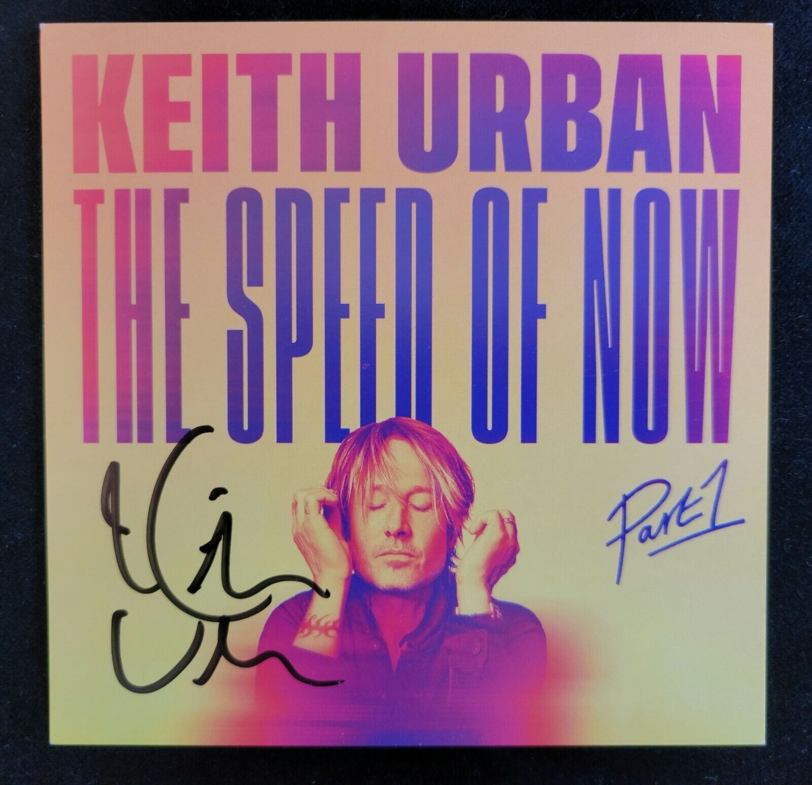 Keith Urban The Speed of Now Signed Autographed CD Insert