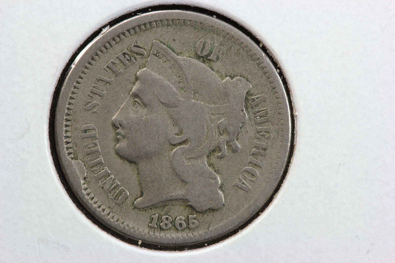 1865 3 Cent Nickel 1OYQ