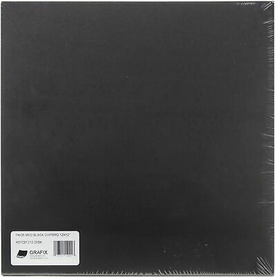 Grafix "medium Weight Chipboard Sheets 12""x12"" 25/pkg-black"
