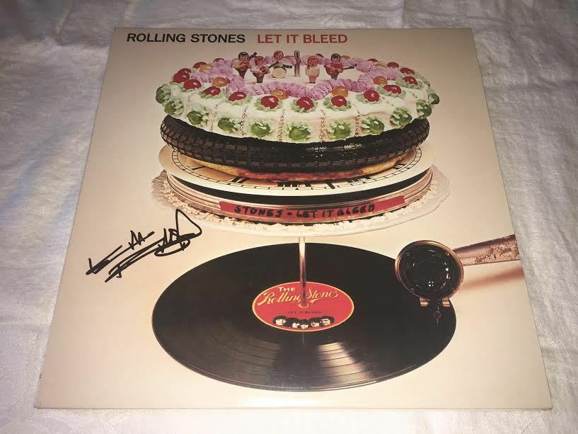 Keith Richards Signed Let It Bleed Lp Album The Rolling Stones Proof