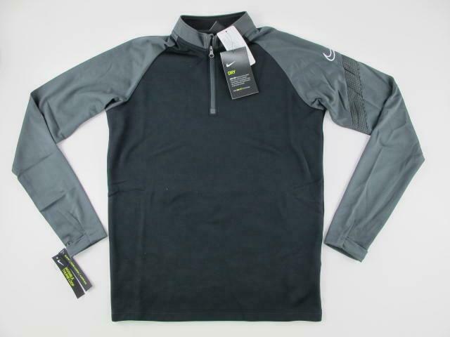 Nike New Kids Academy Pro Drill Fleece Black Boy M Youth 1/4 Pullover Top Bv6942