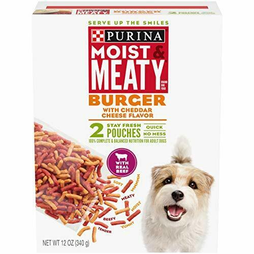 Purina Moist & Meaty Burger with Cheddar Cheese Flavor Adult Dry 2 ct. Pouch