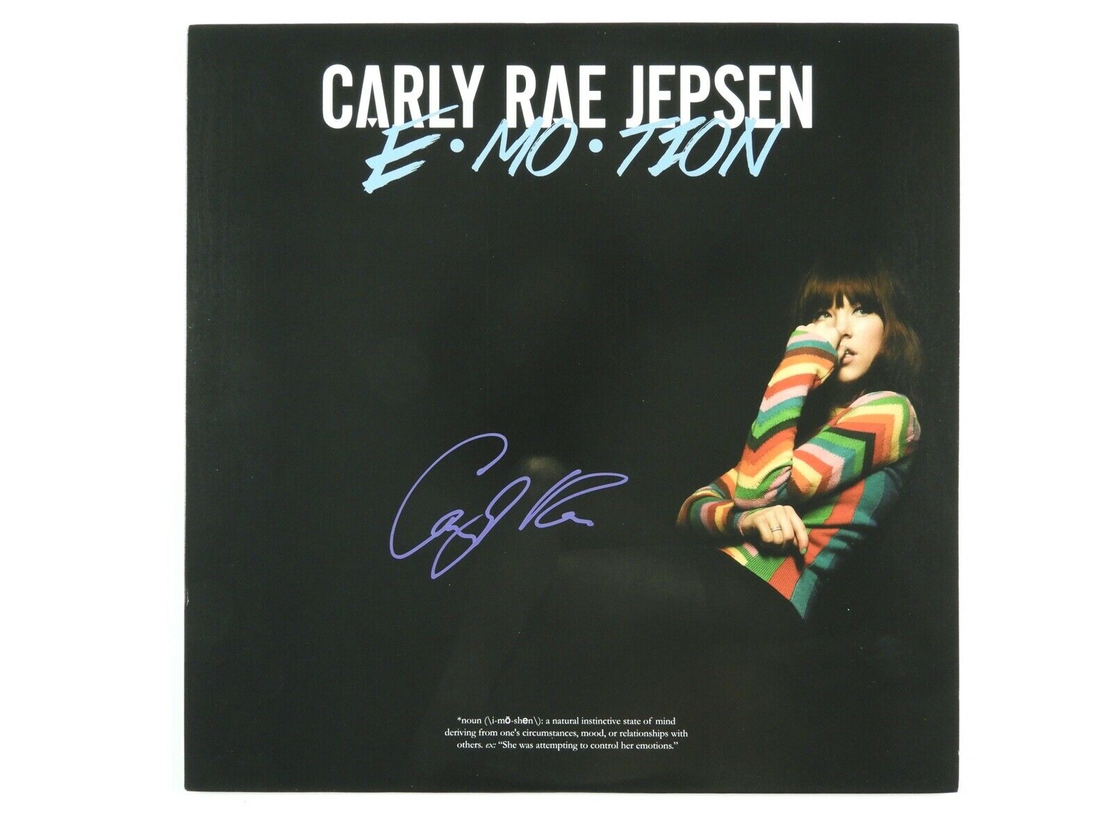 Carly Rae Jepsen Signed Jsa Signed Autograph Album Record Lp Emotion