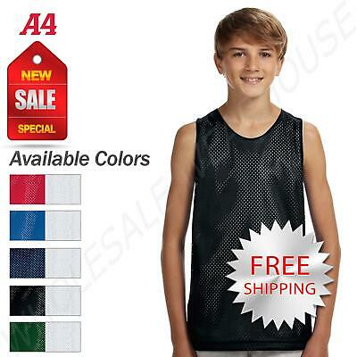 A4 T-Shirt Boys Basketball T-Shirt Reversible Mesh Tank N2206
