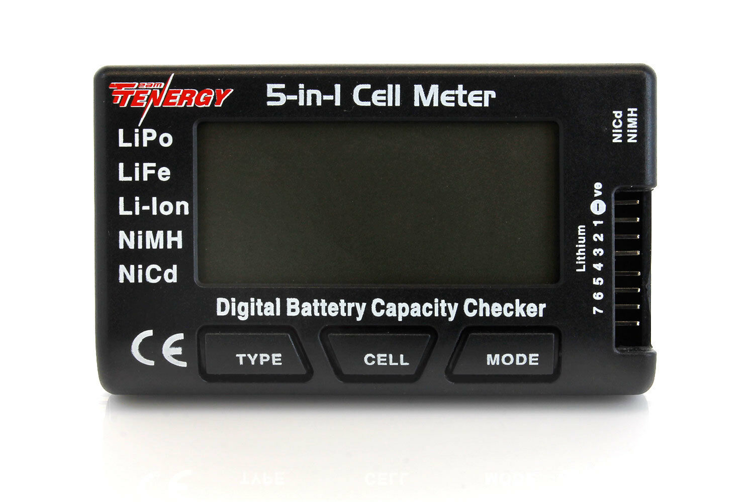 Tenergy 5-in-1 Intelligent Cell Meter Battery Capacity Checker Servo Ppm Tester