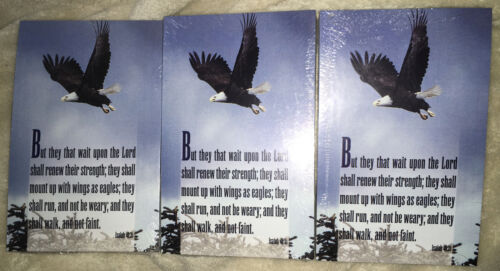Isaiah 40:31 Eagles 3 Packs Of 25 = 75 Cards Religious & Inspirational Postcards