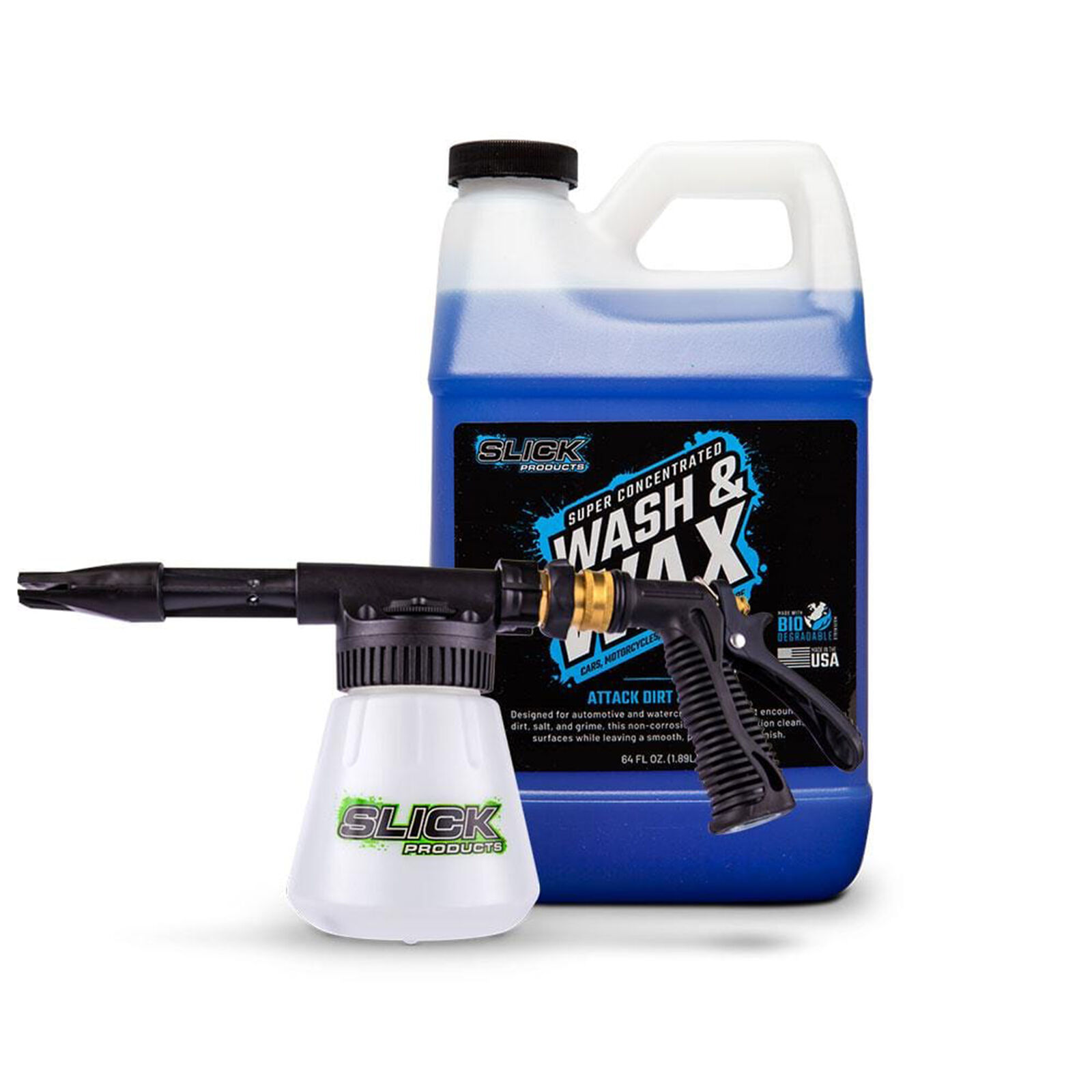 Slick Products Sp1134 Hose-powered Foam Gun Bundle | W/ Wash & Wax Concentrate
