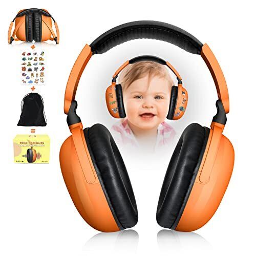 Baby Ear Hearing Protection Earmuffs With Adjustable Headband Noise Cancellin...