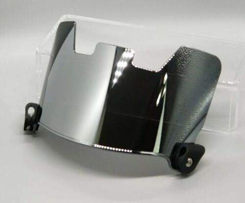 Chrome Silver Football Visor. Fits Riddell, Xenith, Vicis & Other Brands.