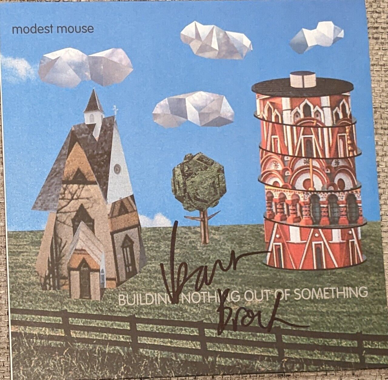 Isaac Brock Signed Autographed Modest Mouse Building Nothing Vinyl Record