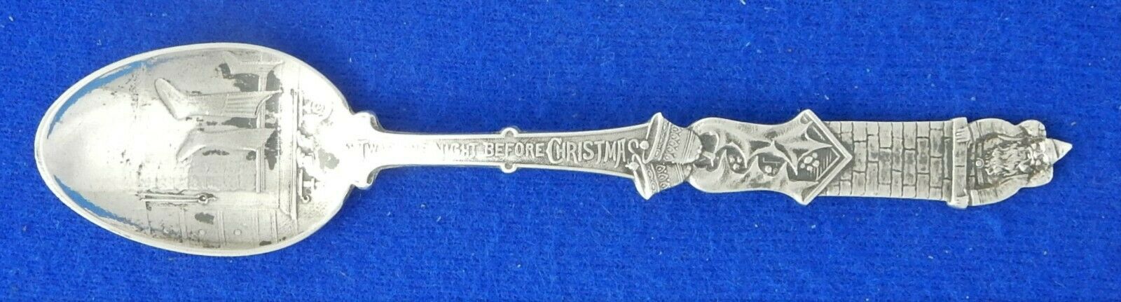 The Night Before Christmas Gorham Sterling Silver Souvenir Spoon 4 1/4