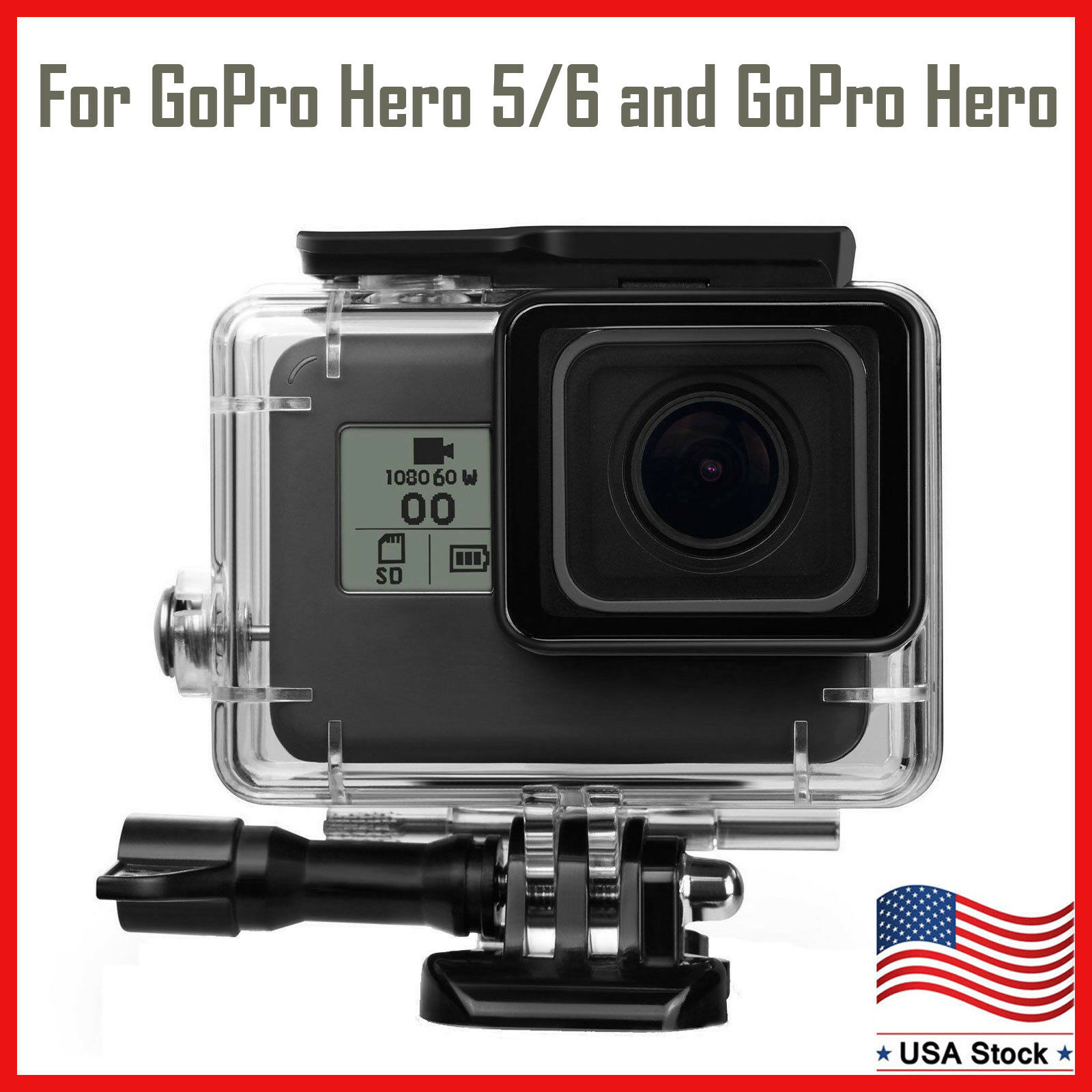 For Gopro Hero 5 Black/gopro Hero 6/gopro Hero Waterproof Protective Cover Case