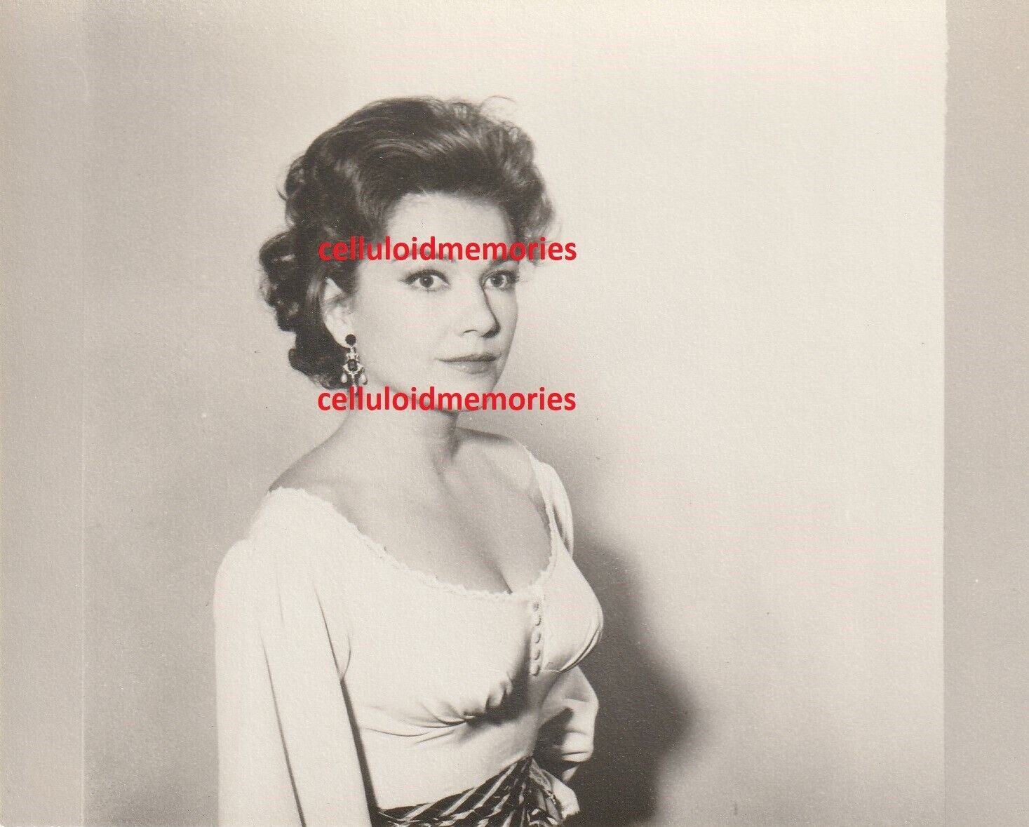 Original Nbc Bump Promo Photo 1950's Anne Baxter Dbw