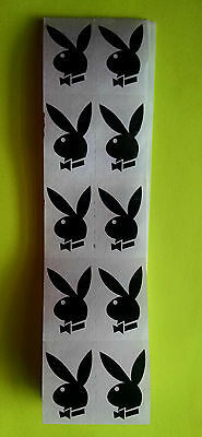 ~~10~~ Authentic Playboy Bunny W/ Bow Tie Tanning Body Stickers Tantoos Black