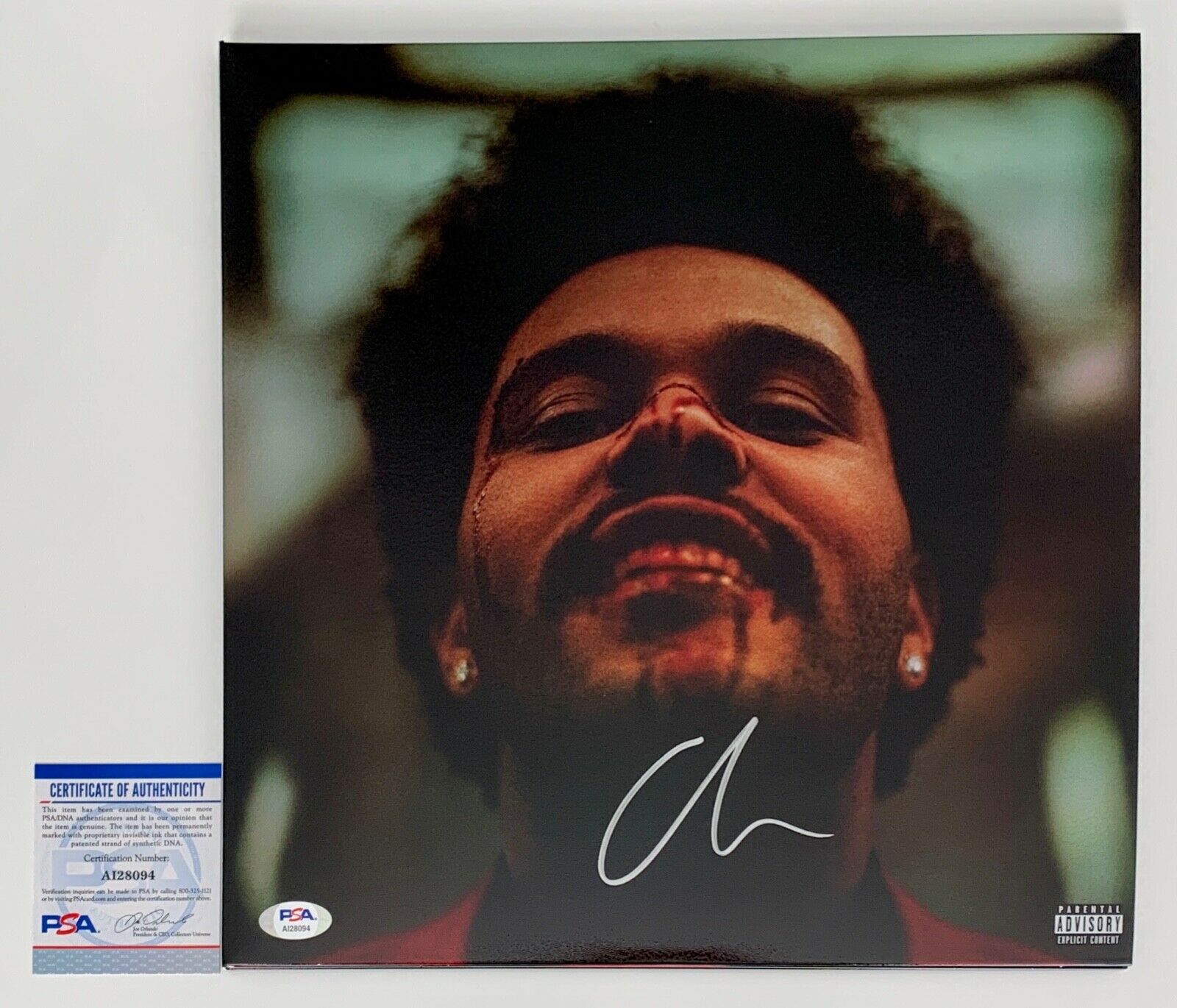 THE WEEKND SIGNED AFTER HOURS (HOLOGRAPHIC) RECORD ALBUM PSA COA AI28094
