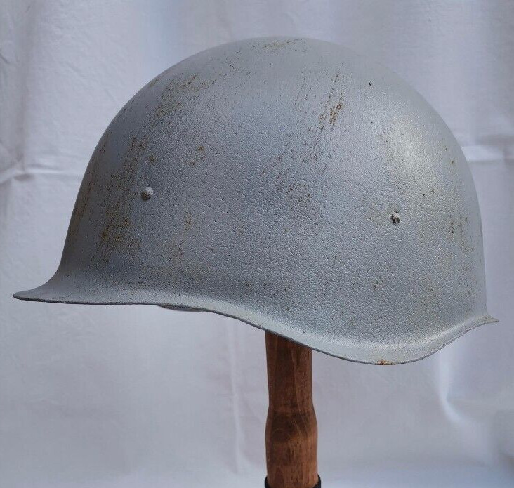 Genuine Wwii Russian Army Military Steel Helmet Battle Uncomplete