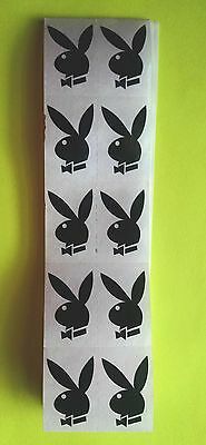 ~~50~~ Authentic Playboy Bunny W/ Bow Tie Tanning Body Stickers Tantoos Black