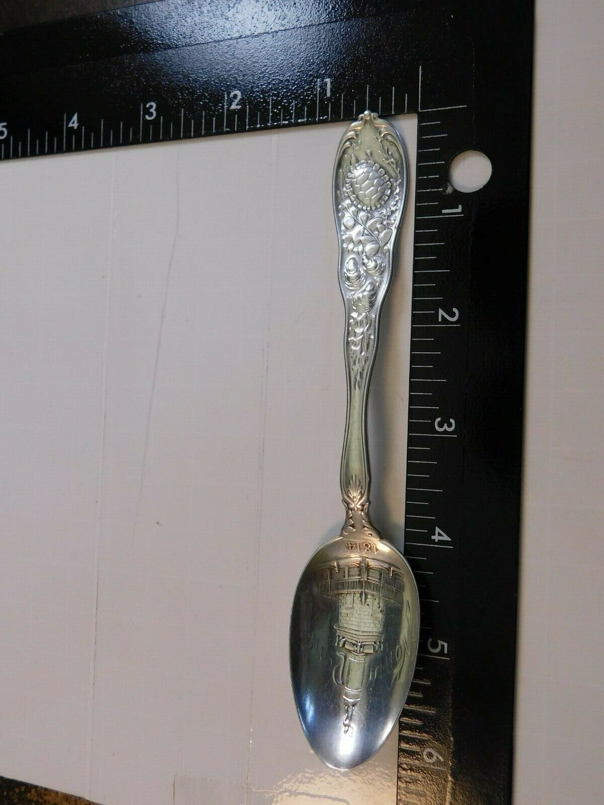 1814 NORTH POINT LIGHTHOUSE BALTIMORE MARYLAND 1891 STERLING SPOON