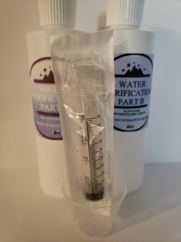 Bottle 8 Oz Water Purification -  (naclo2) 28% Hydrocloridic Acid 4%