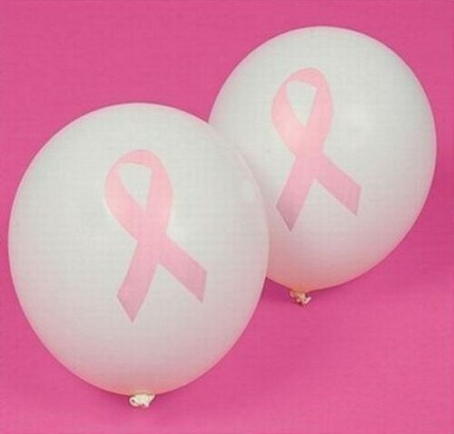 (48) BALLOONS ~ Pink Breast Cancer Awareness Ribbon Cure ~ (4 dozen set)