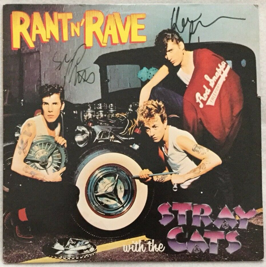Autographed/signed Stray Cats “rant N' Rave With The Stray Cats” Vinyl
