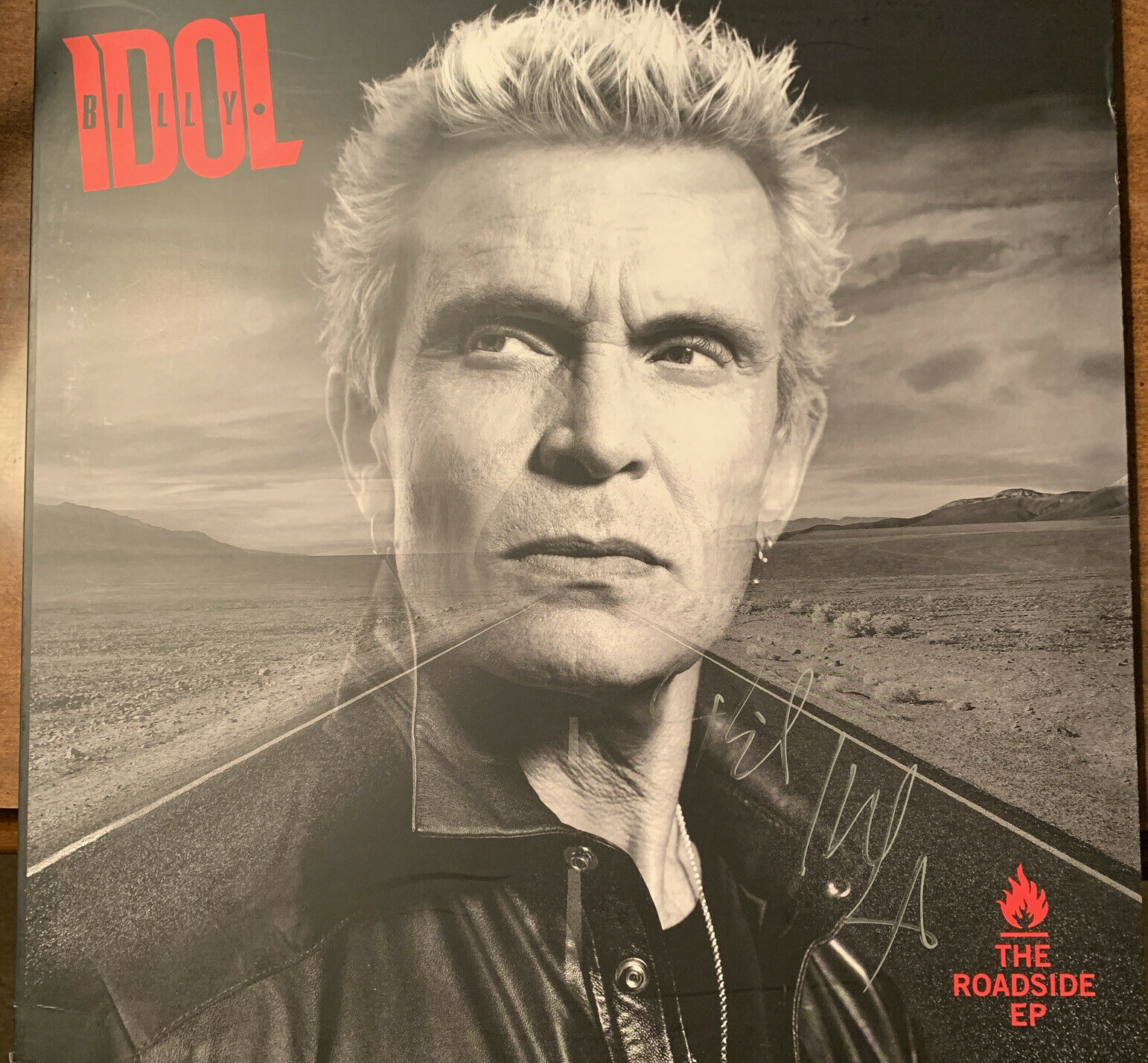 Autographed Signed Billy Idol The Roadside Ep Vinyl Lp Rebel Yell Rare Sold Out