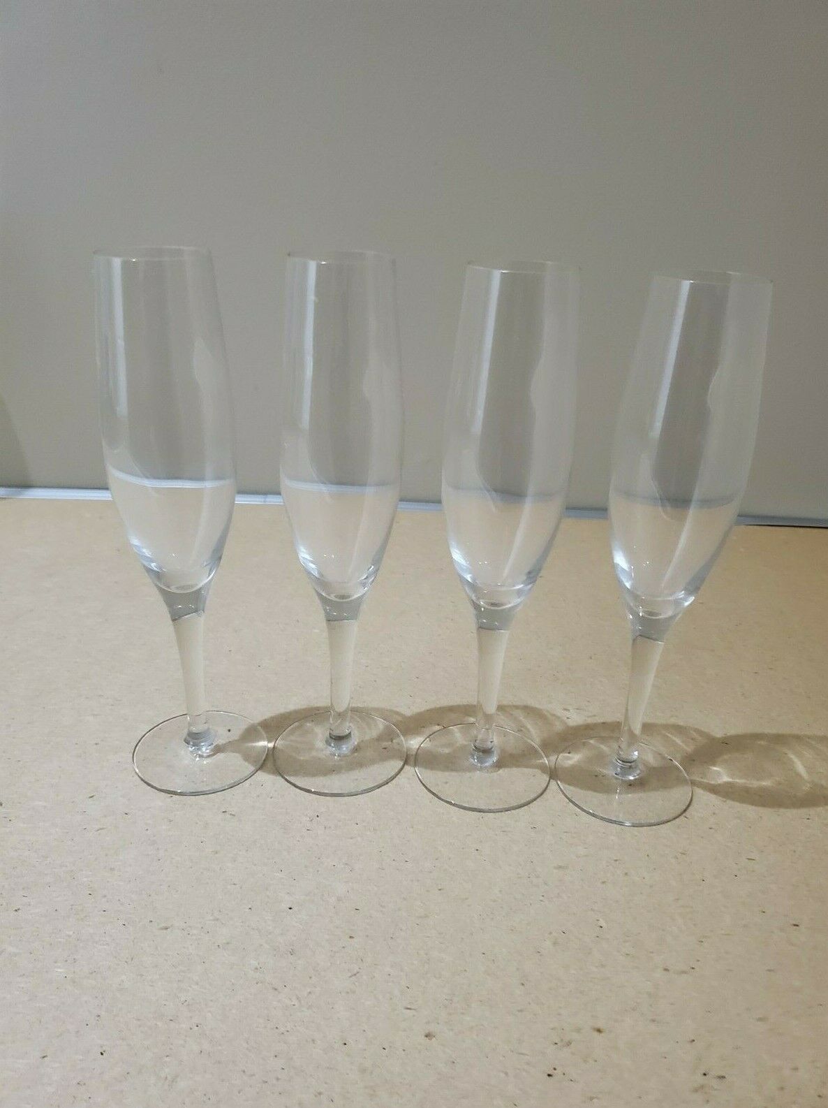 Vintage Lot of 4 Stemware Wine Glass 8 3/8'' T