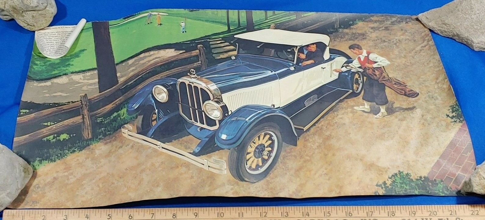 1926 Chandler Comrade Roadster Car Antique Auto Poster Sign Litho Art Print