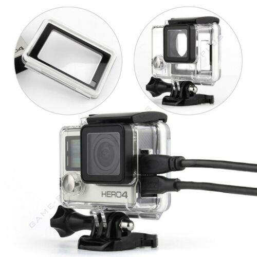 Wire Connectable Skeleton Protective Housing W/ Touch Backdoor For Gopro Hero 4