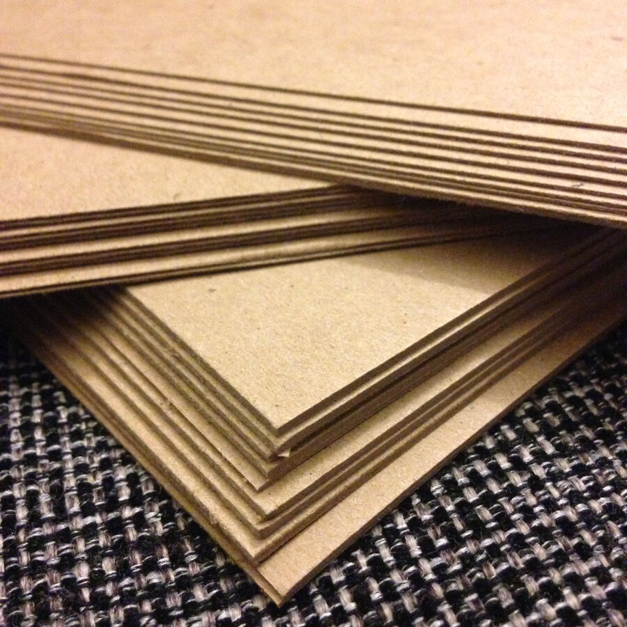 Chipboard Variety Pack - 10 Sheets Each: .050, .030, .022 - 8.5x11 Full Sheets