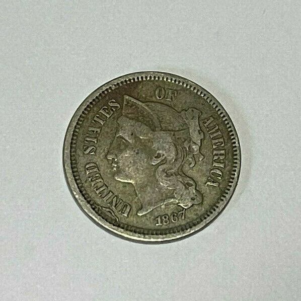 1867 Nickel Three-Cent Pieces 3 cent