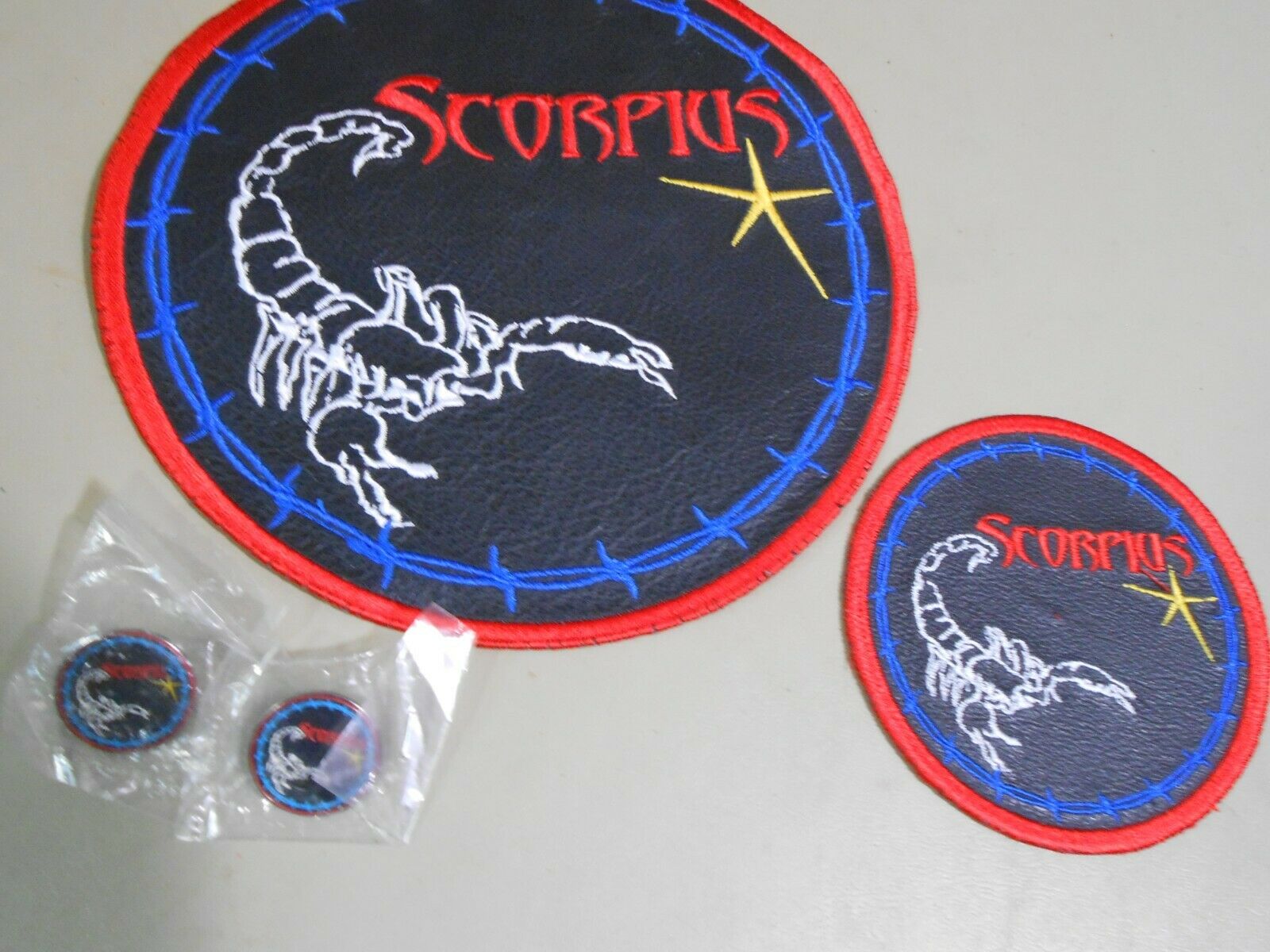 2 Scorpius Patches Plus 2 Lapel Pins Scorpion