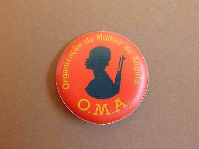 Rare 1970' Oma - Mpla - Portuguese Angola Political Pin Badge