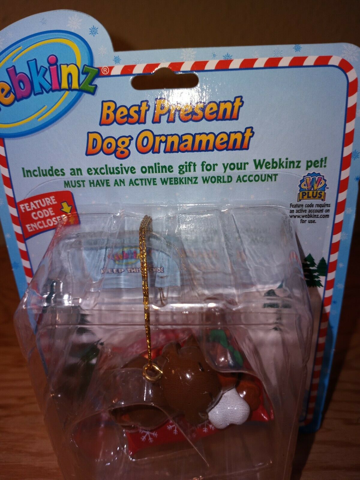 Webkinz Best Present Dog Ornament New  By Ganz Christmas Free Shipping