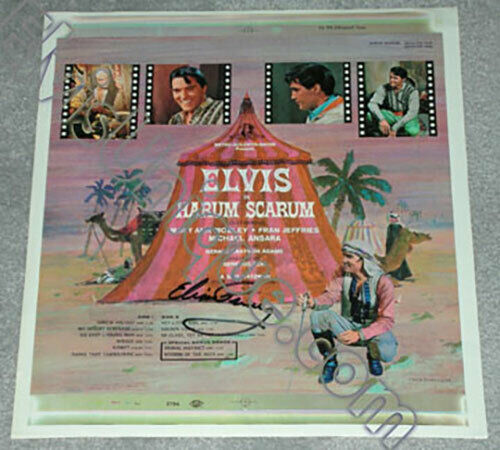 Original Autographed Elvis Presley Promotional Harum Scarum Proof Cover