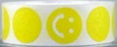 NEW FULL ROLL OF 1000 SMILEY FACE TANNING STICKERS
