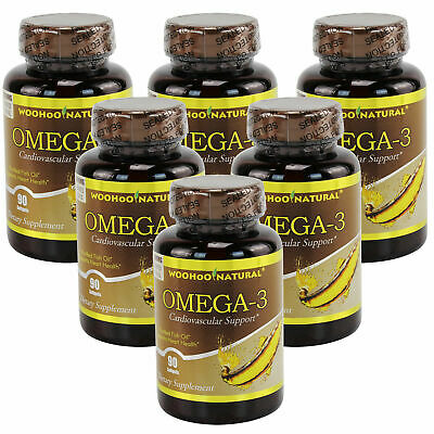6x Nature Omega-3 Purified Fish Oil Dha Epa 90 Softgels Fresh Made In Usa